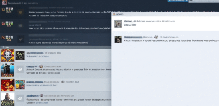 Comunidade online discutindo sobre jogos Steam