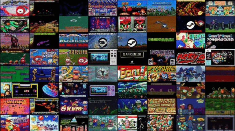Diversidade Retrô: Gêneros e Mecânicas Redescobertas Diversos jogos retrô modernizados no Steam.