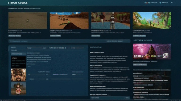 Optimized Steam Store Page Steam game store page example with captivating screenshots